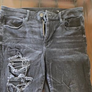 American Eagle Ripped Black Jeans